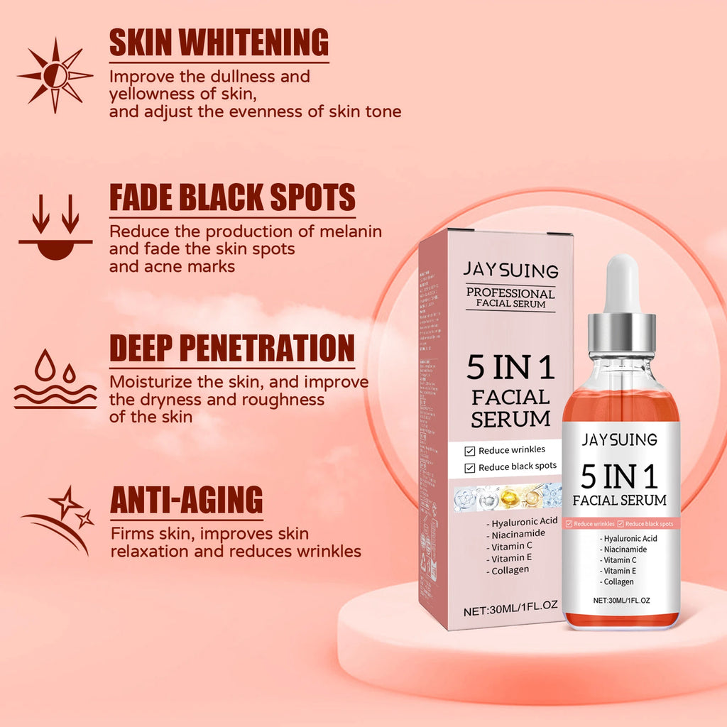 Jaysuing 5 In 1 AntiAging Facial Serum For Firming