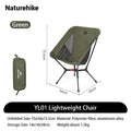 Naturehike Ultralight Folding Camping Chair Aluminum Alloy Fishing Chair 200kg Load Portable Compact Backpacking Hiking Chair
