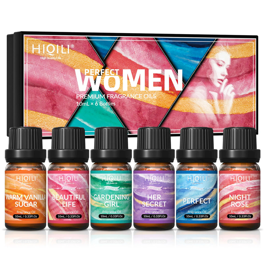 HIQILI Fragrance Oil Set Six Piece for Diffuser DIY Crafts