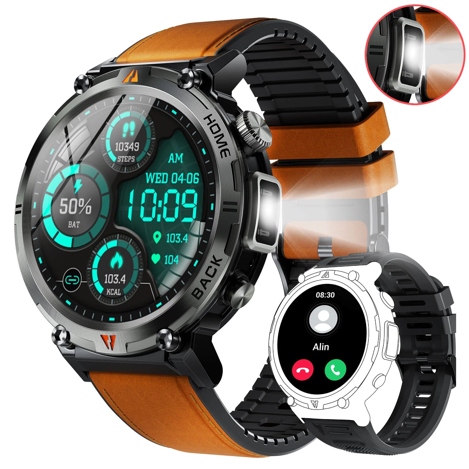EIGIIS KE3 Smartwatch Bluetooth Call And Heart Rate Monitor