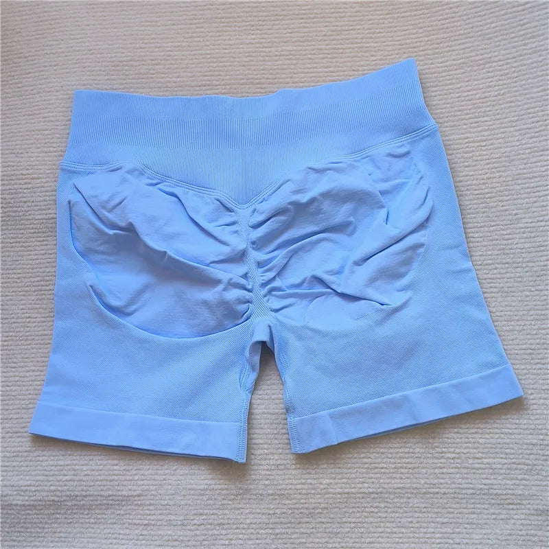 LEDP Seamless Gym Running Shorts For Women Biker Yoga Athleisure