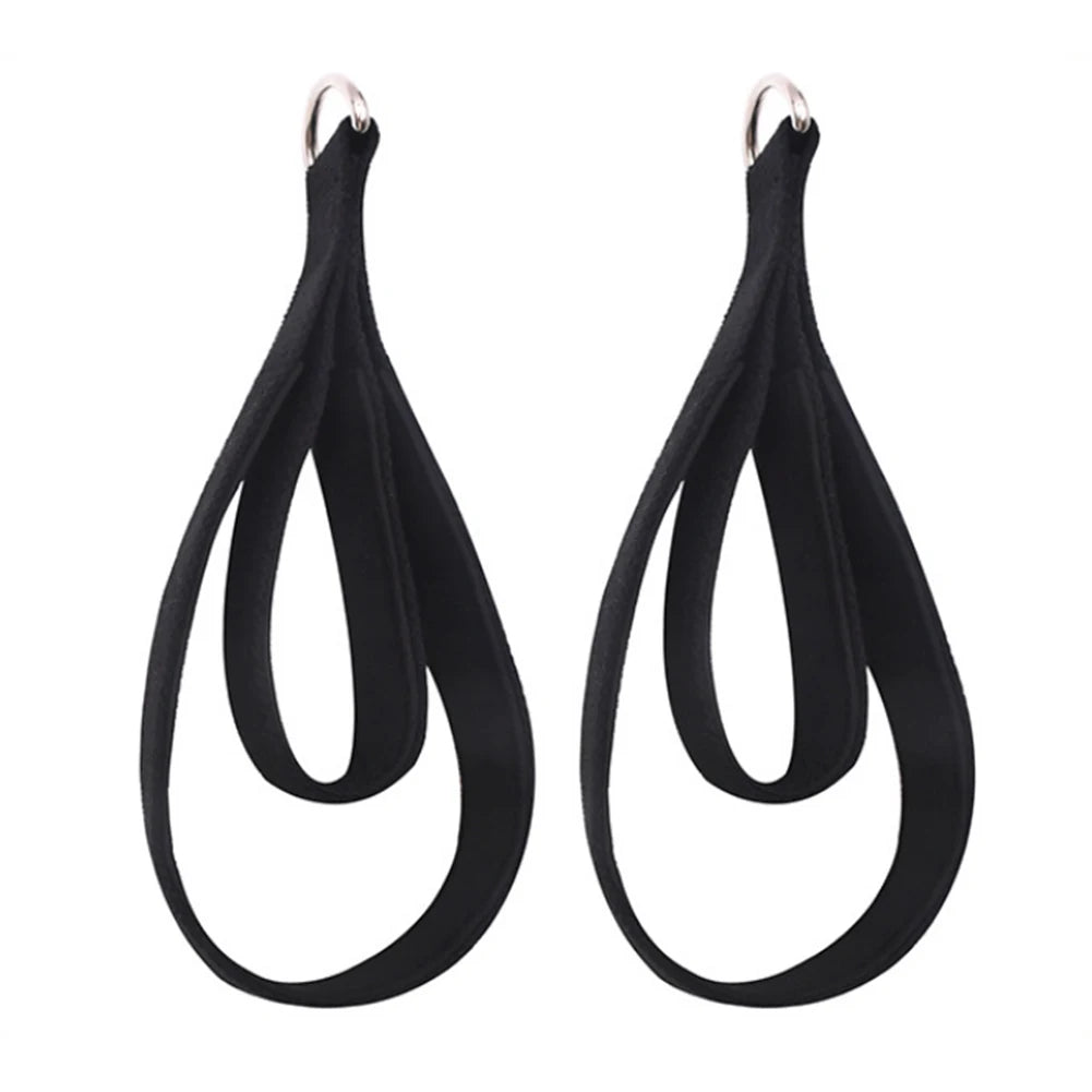2PCS Pilates Straps Pilates Double Loop Straps Fitness D-Ring Straps Yoga Strap Exercise Accessories for Home Gym Workouts