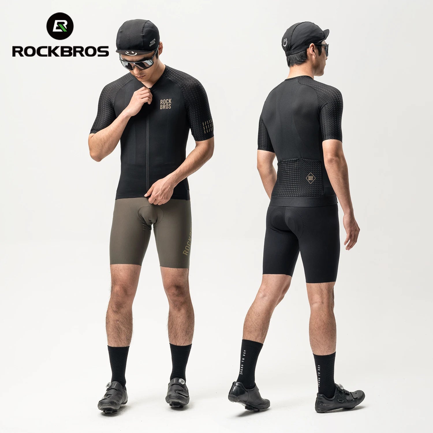 RockBros Men's Summer Cycling Jersey Quick Dry Breathable Short Sleeve