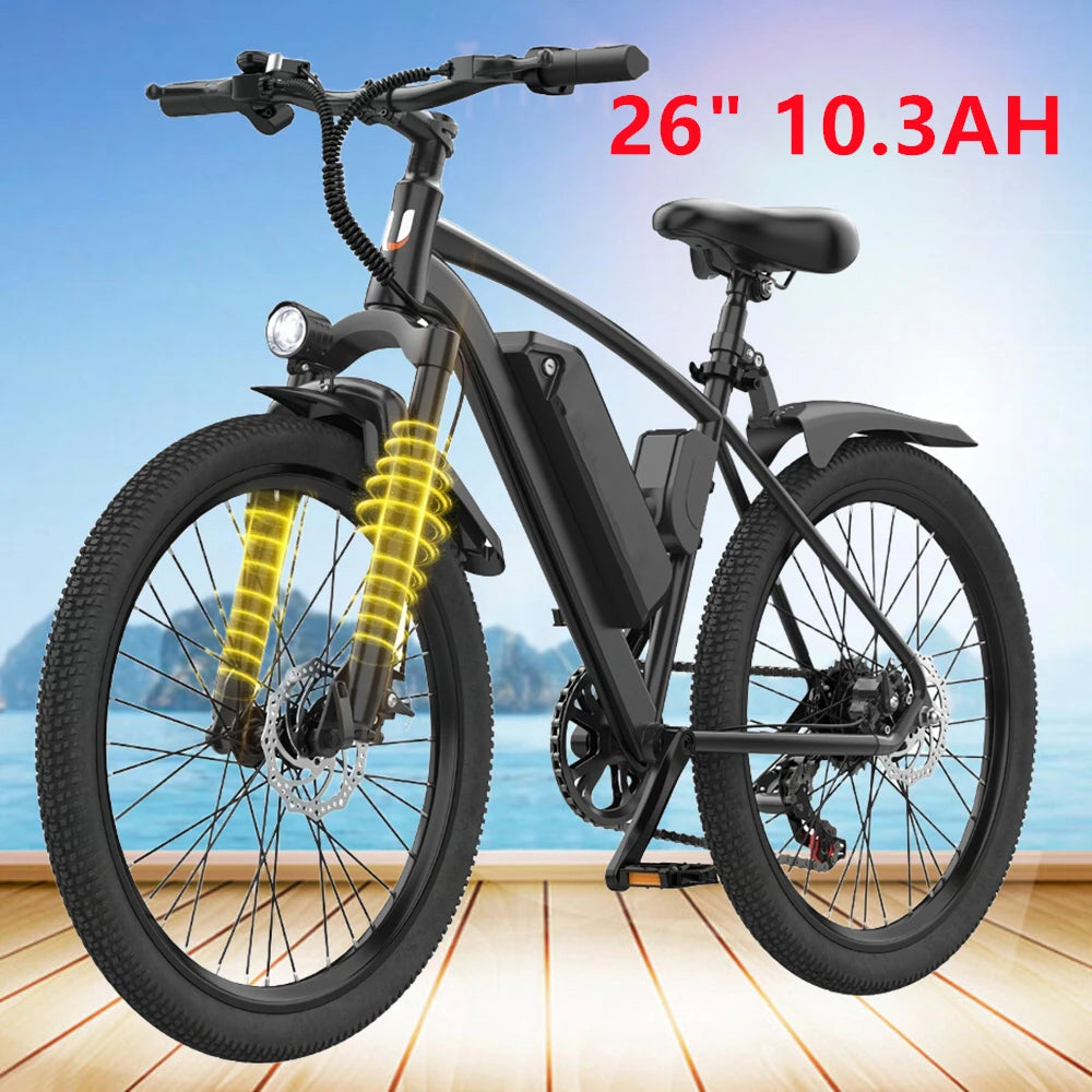 Electric Mountain Bike 600W Peak Motor For Everyday Adult Riders