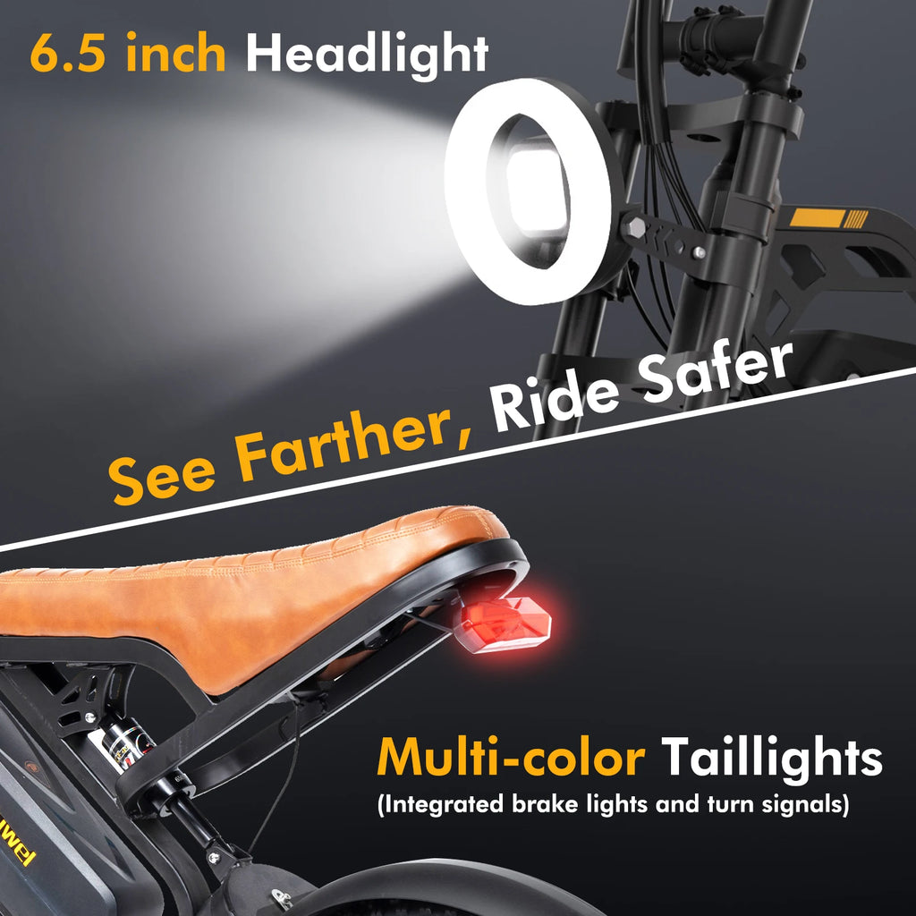 Bodywel M16 Offroad Electric Bike 1500W Fat Tire All Terrain