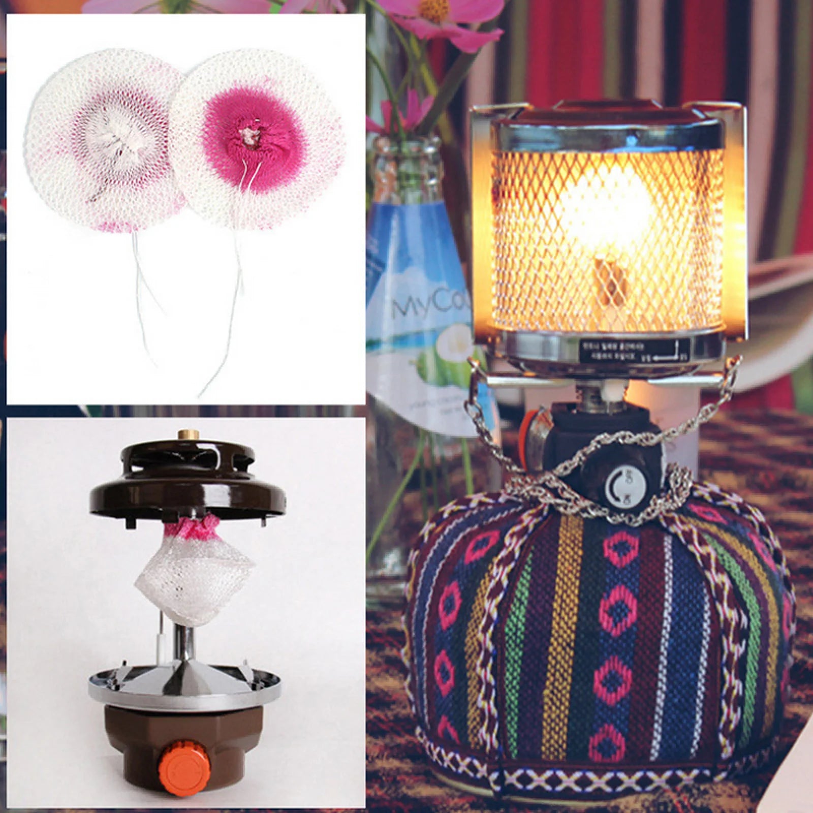 Gas Lamp Mantles 50 Pcs Set for Outdoor Camping Lanterns