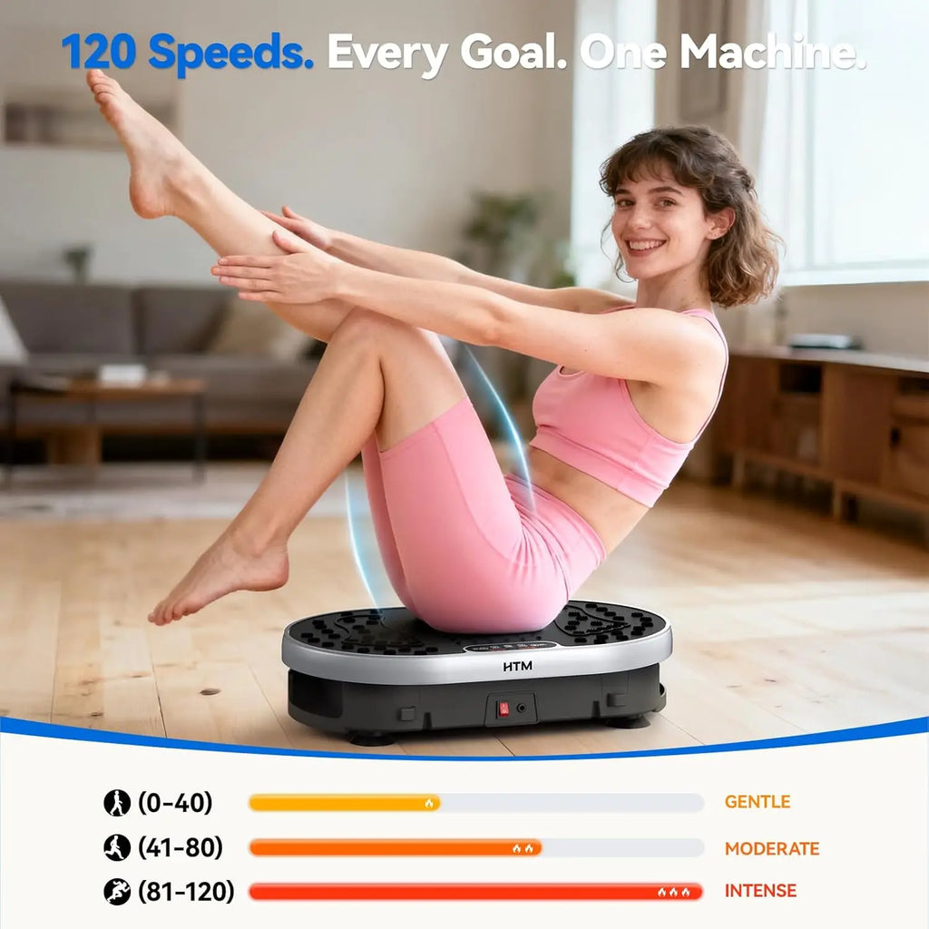 HTM Vibration Plate Exercise Machine With 120 Speed Levels