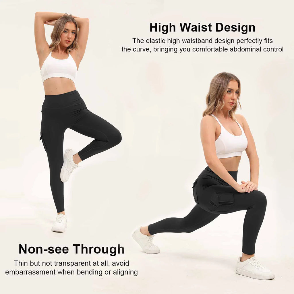 Women's High Waist Gym Leggings With Pockets For Yoga Fitness