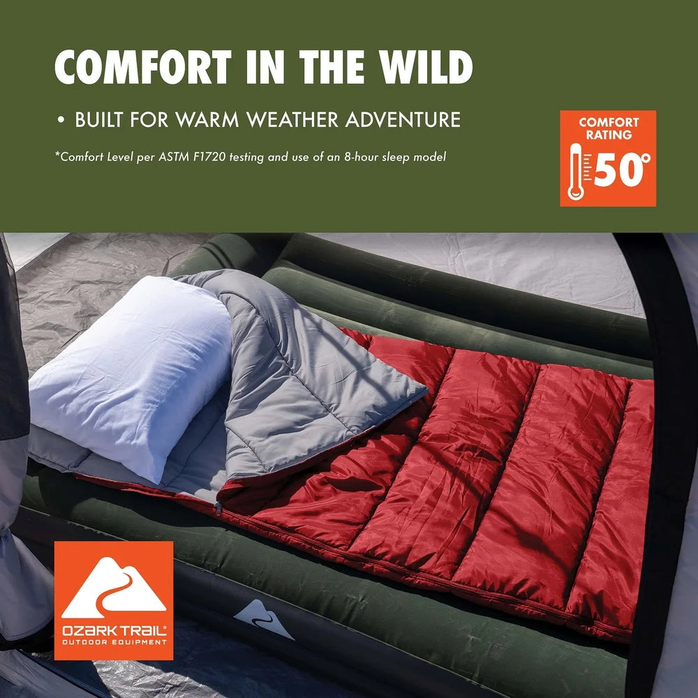 50F Warm Weather Sleeping Bag Compact Lightweight Travel Quilt