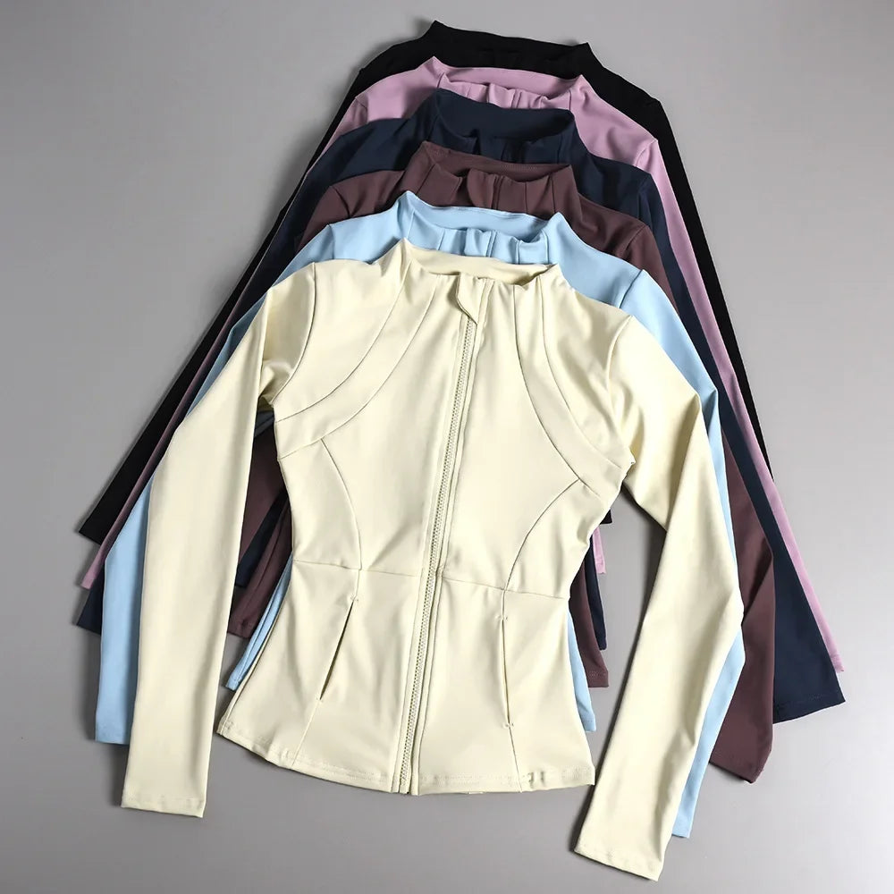 Women's Yoga Slim Long Sleeve Fitness Top Breathable