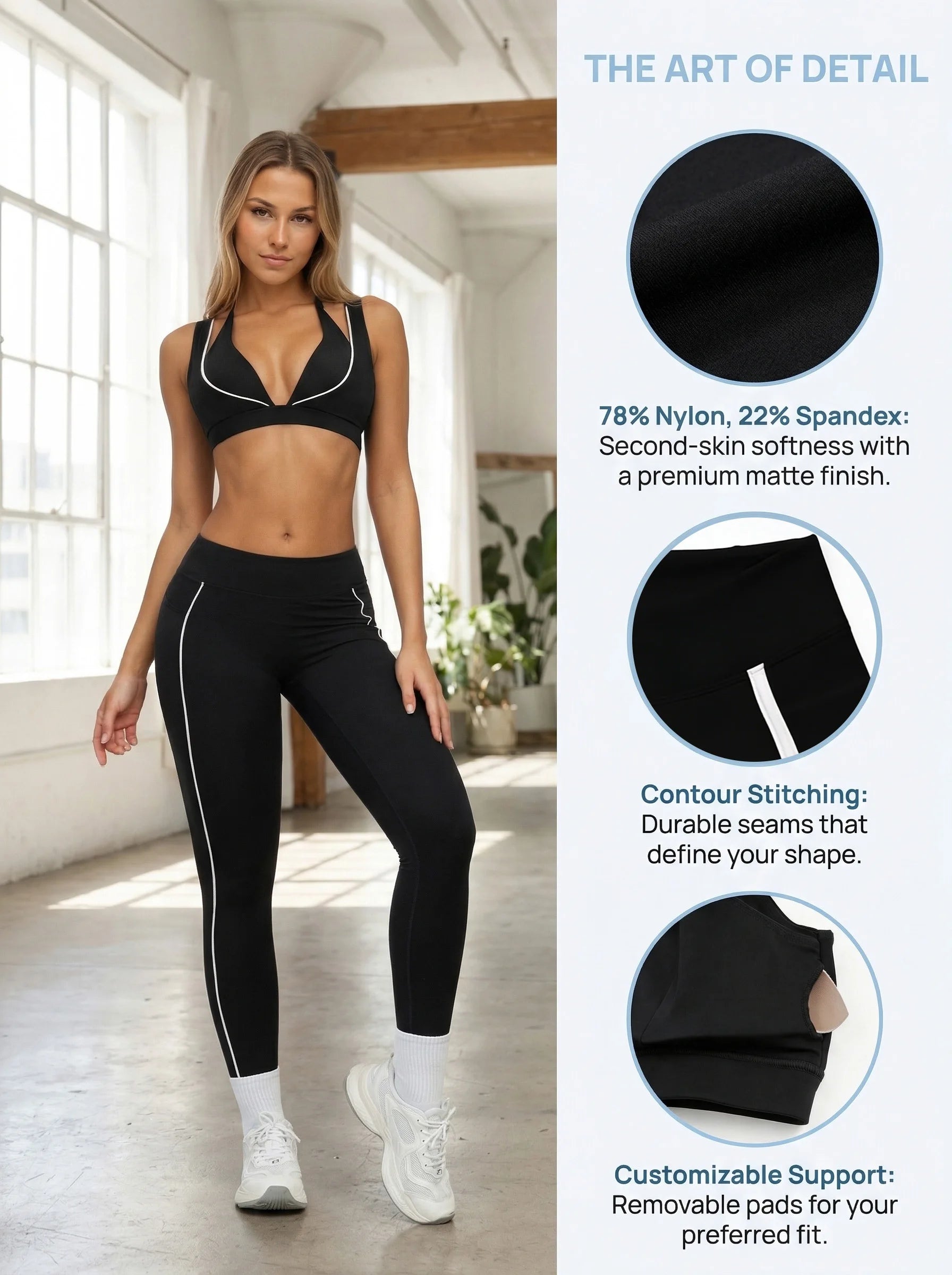 Airila Women's 2 Piece Yoga Set Halter Backless Sports Bra High Waist Leggings