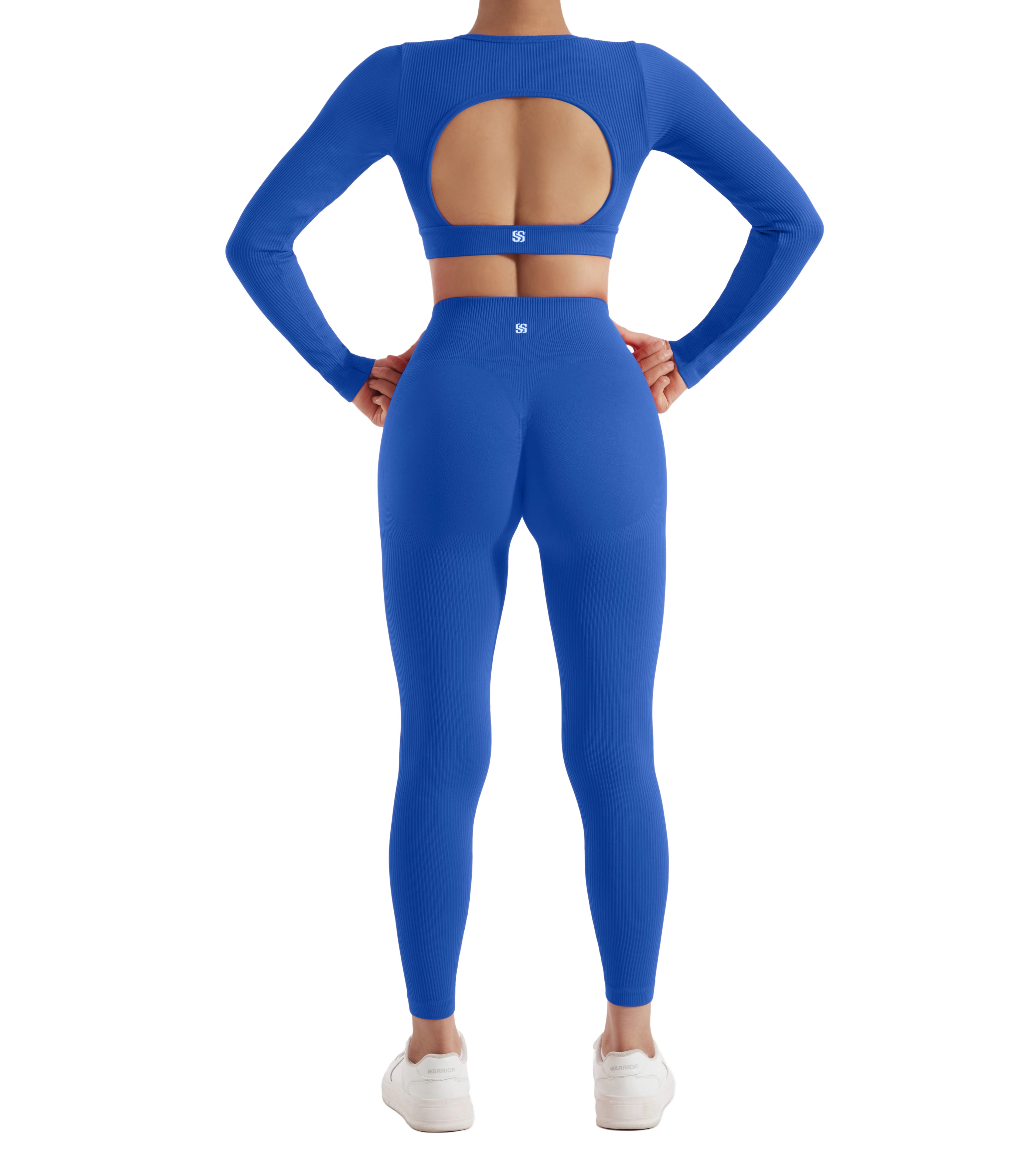 NONECN Yoga Set Women Quick Dry Sports Suit Long Sleeve