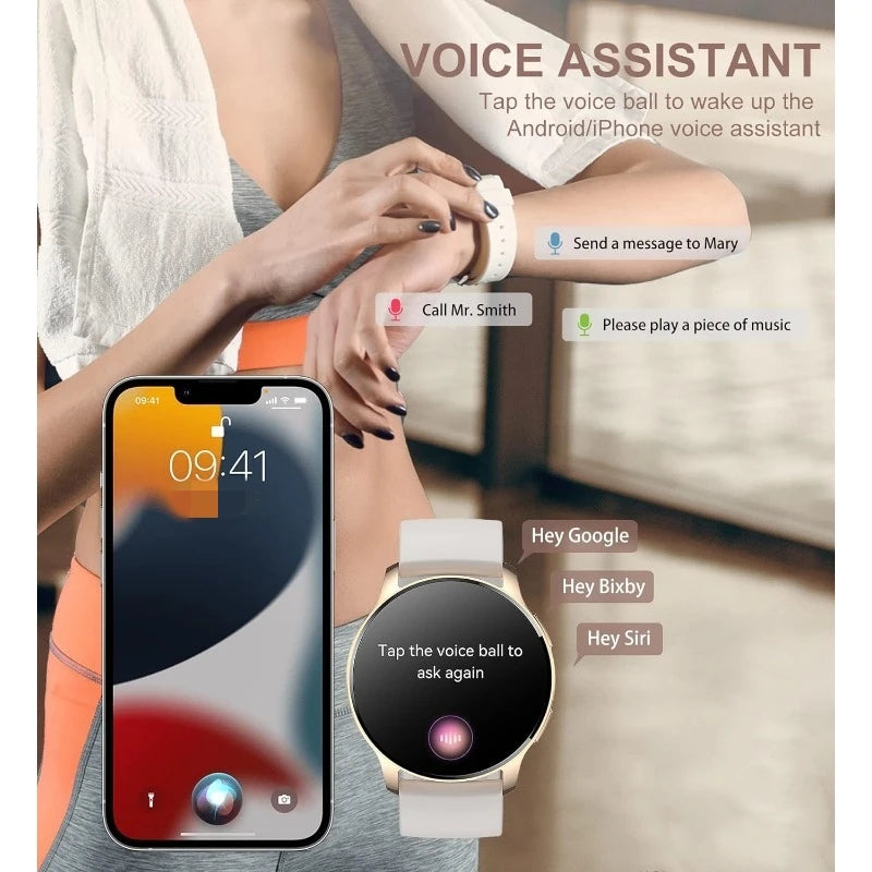 INNOFOVO Smart Watch For Women Fitness Tracker Waterproof With Call