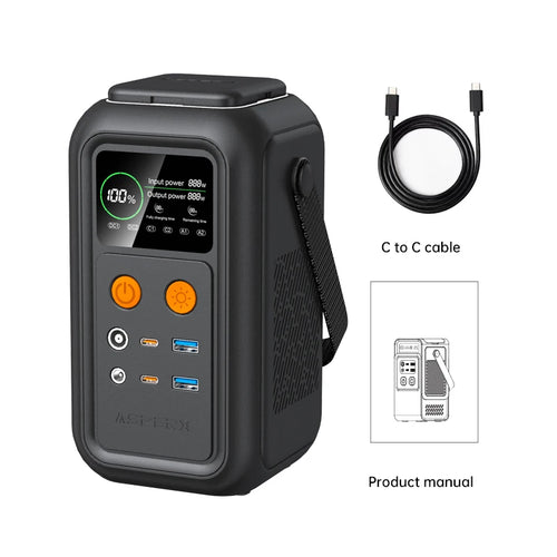 CTOLITY 200W Portable Power Station 192Wh Lifepo4