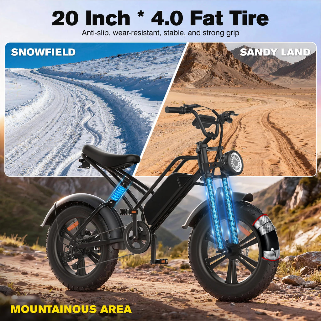 1500W G50 Electric Bike With Long Lasting 48V Battery