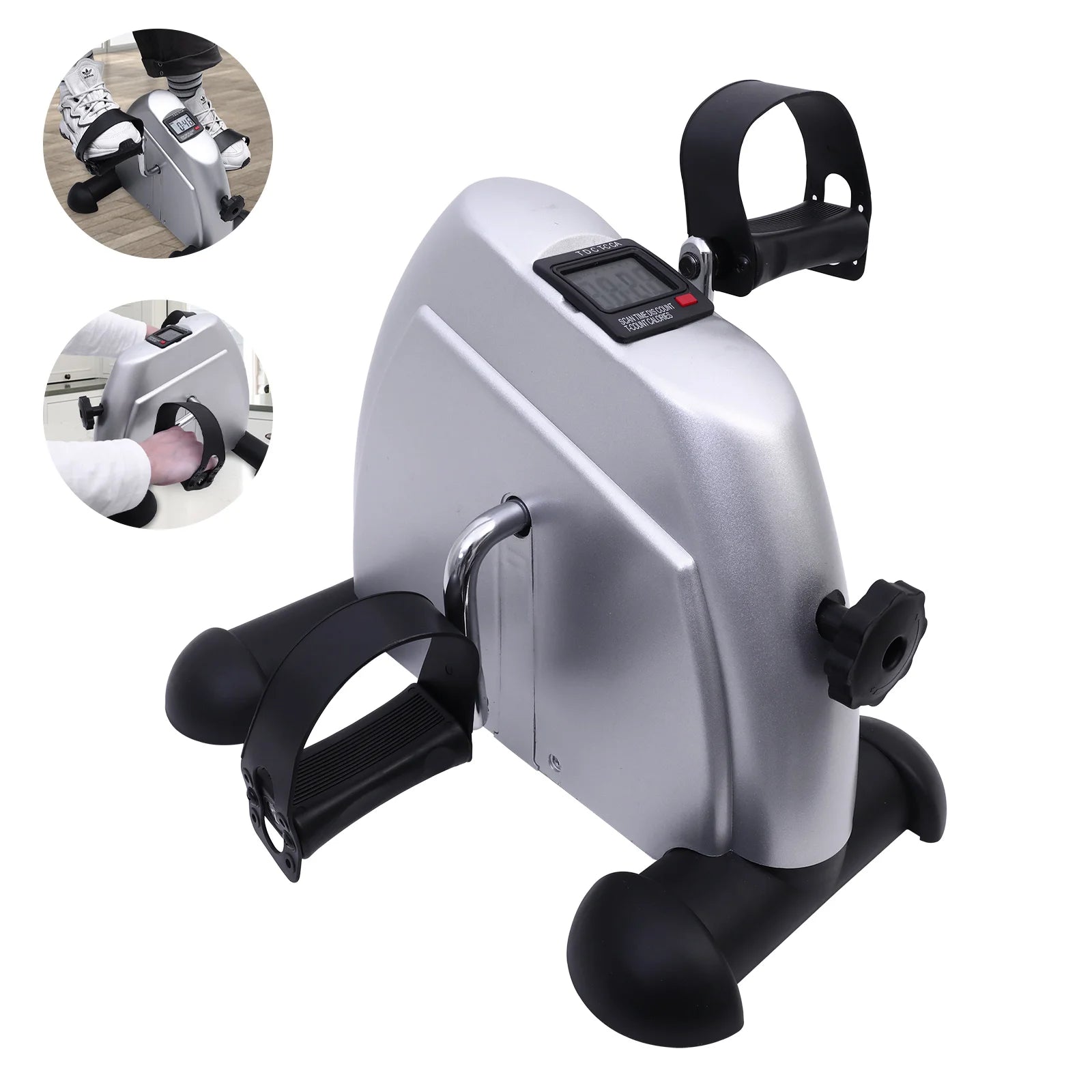 Mini Under Desk Pedal Exerciser Multi-Function LCD Display