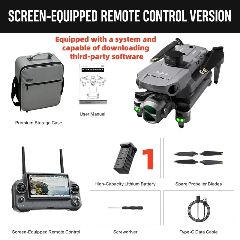 ISHOWTIENDA U8L 4K GPS Drone Ultimate Aerial Photography Stabilization Gimbal