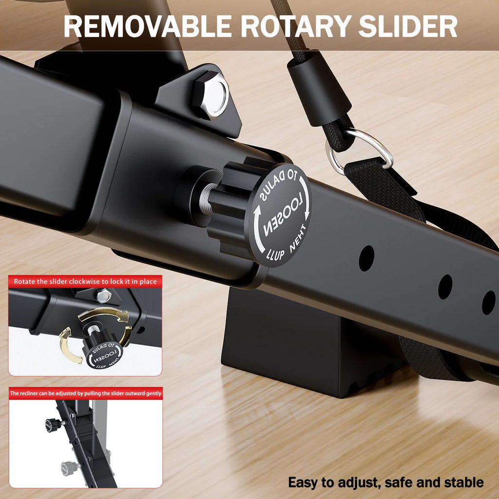 Adjustable Weight Bench for Full Body Workout Foldable