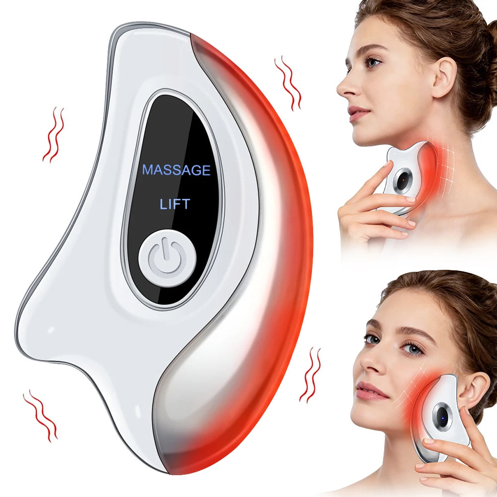 Agdoad Electric Face Gua Sha Massager With LED Light Therapy