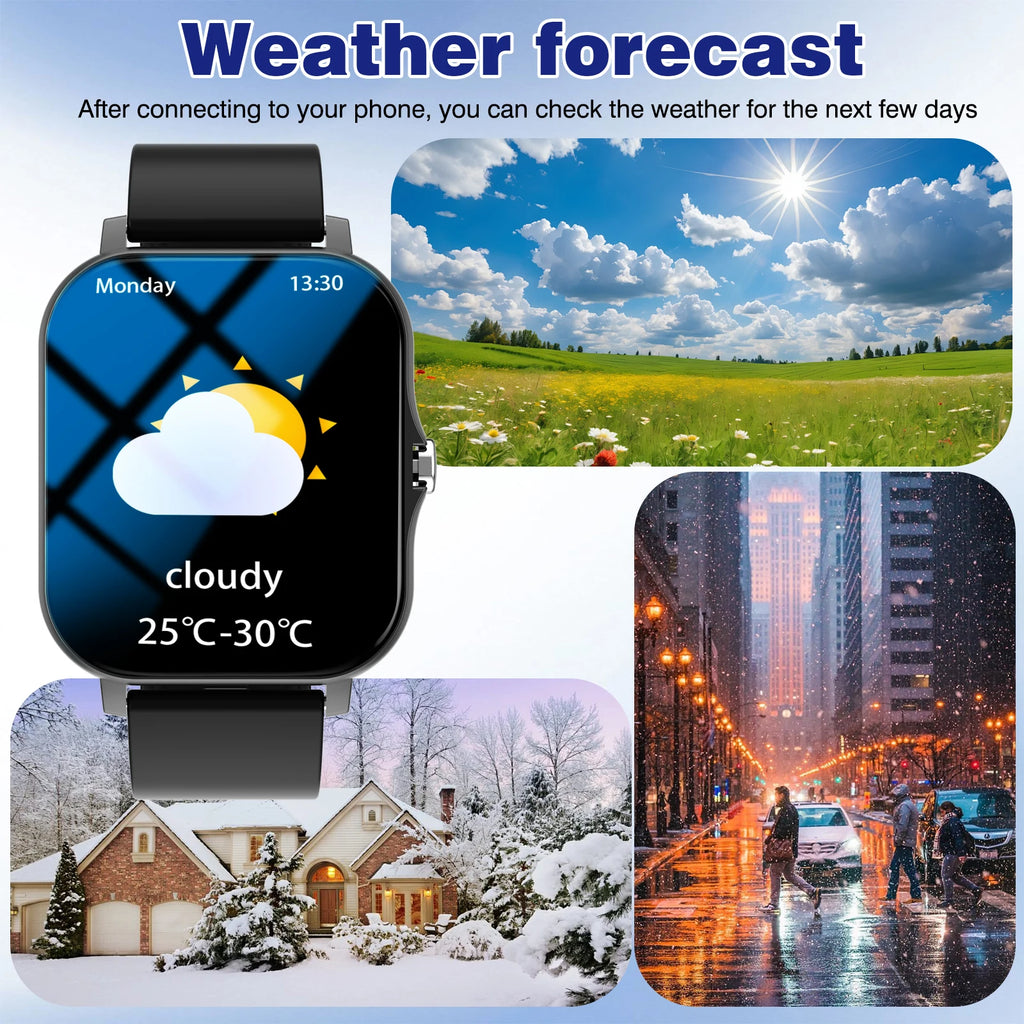 Odelettevcy Smartwatch With Wireless Calling And Message Reminders