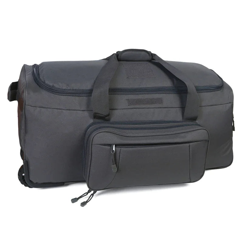 LQARMY 124L Outdoor Camping Travel Bag Waterproof Nylon Luggage Case