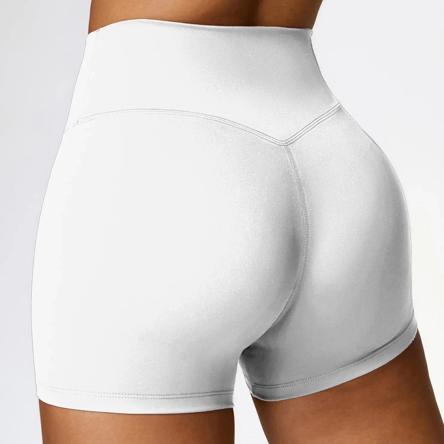 PKWYKLRECN Women's High Waist Yoga Shorts Quick Dry Breathable