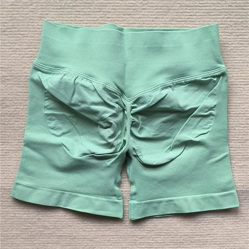 LEDP Seamless Gym Running Shorts For Women Biker Yoga Athleisure