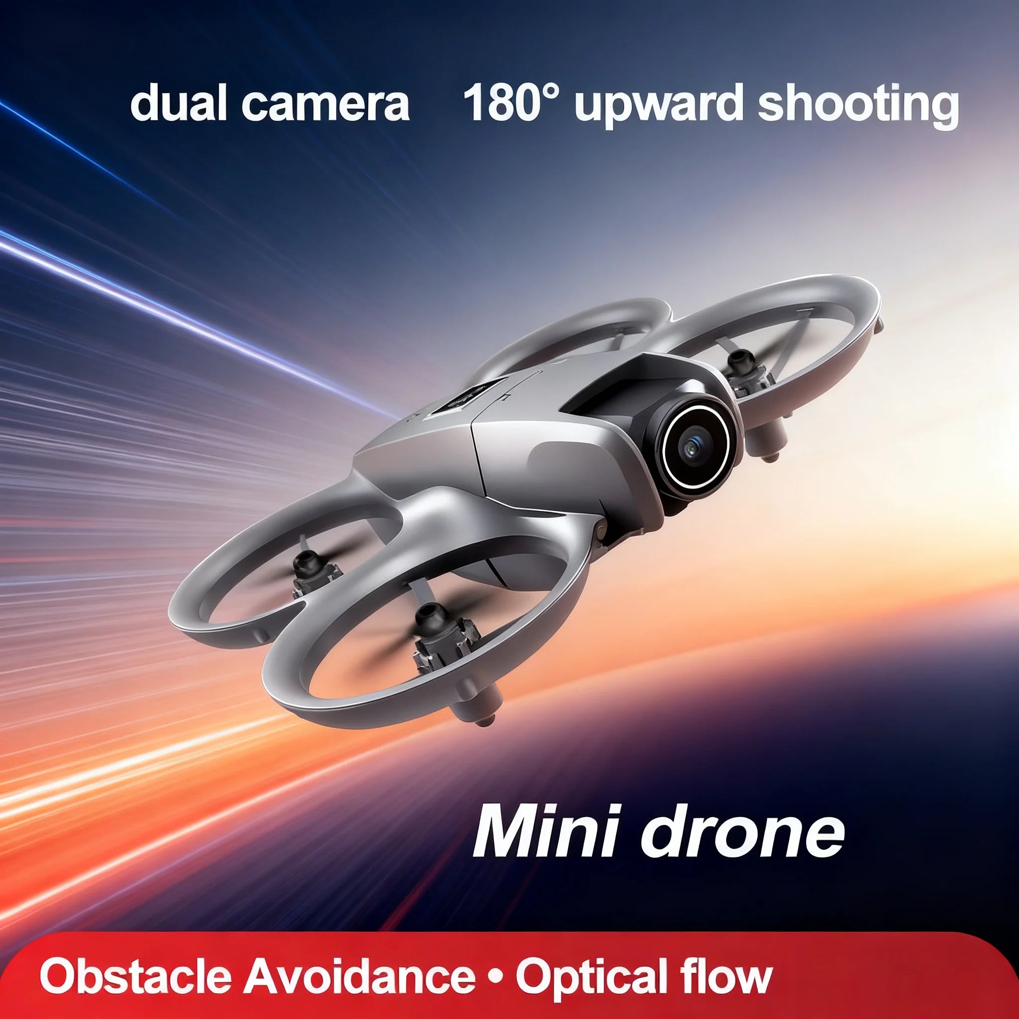 Beginner-Friendly Aerial Drone With Anti-Collision 20-Min Flight 1080P HD