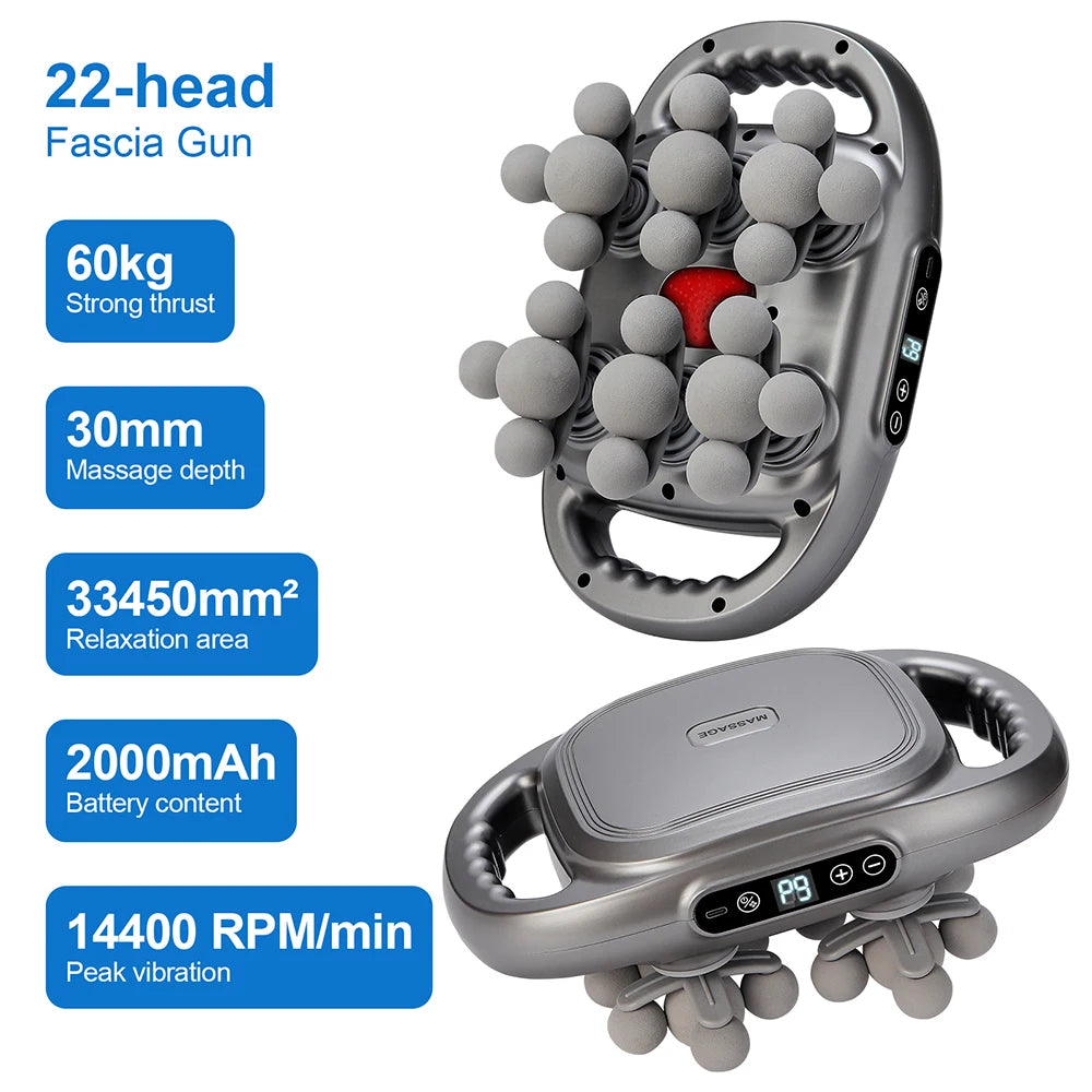 Foreverlily Fascia Gun Nine Mode High Frequency Massage