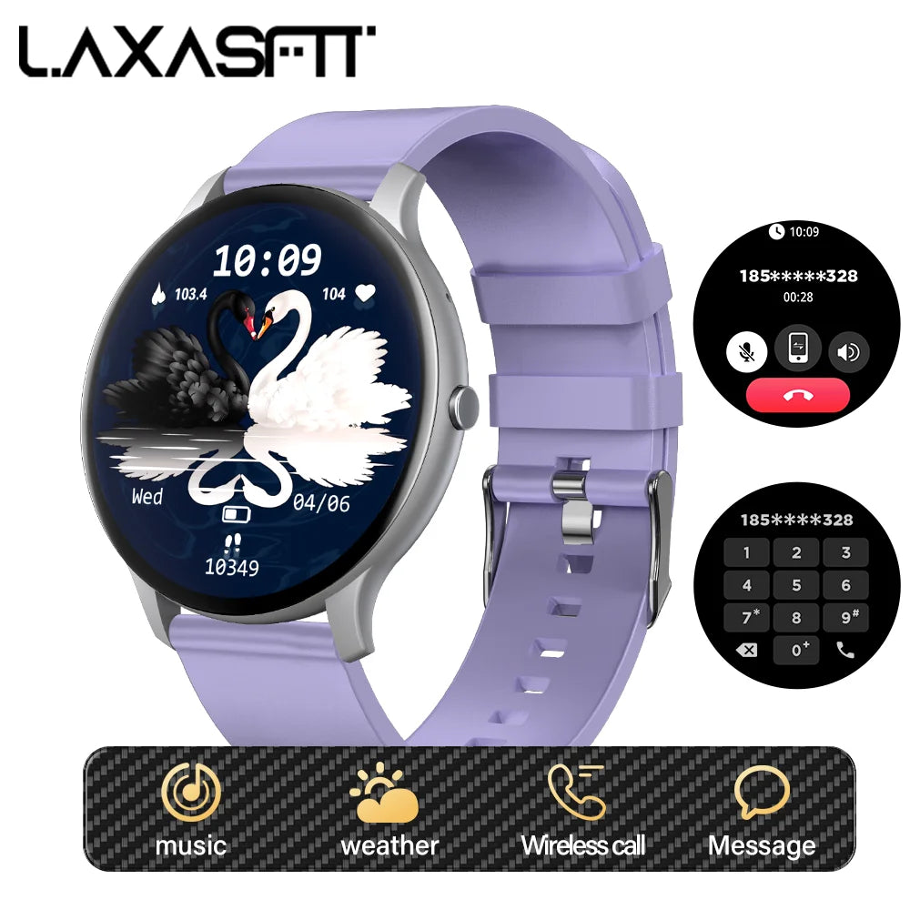 LAXASFIT Smart Watch 1.46 HD Screen Heart Rate Monitor IP68