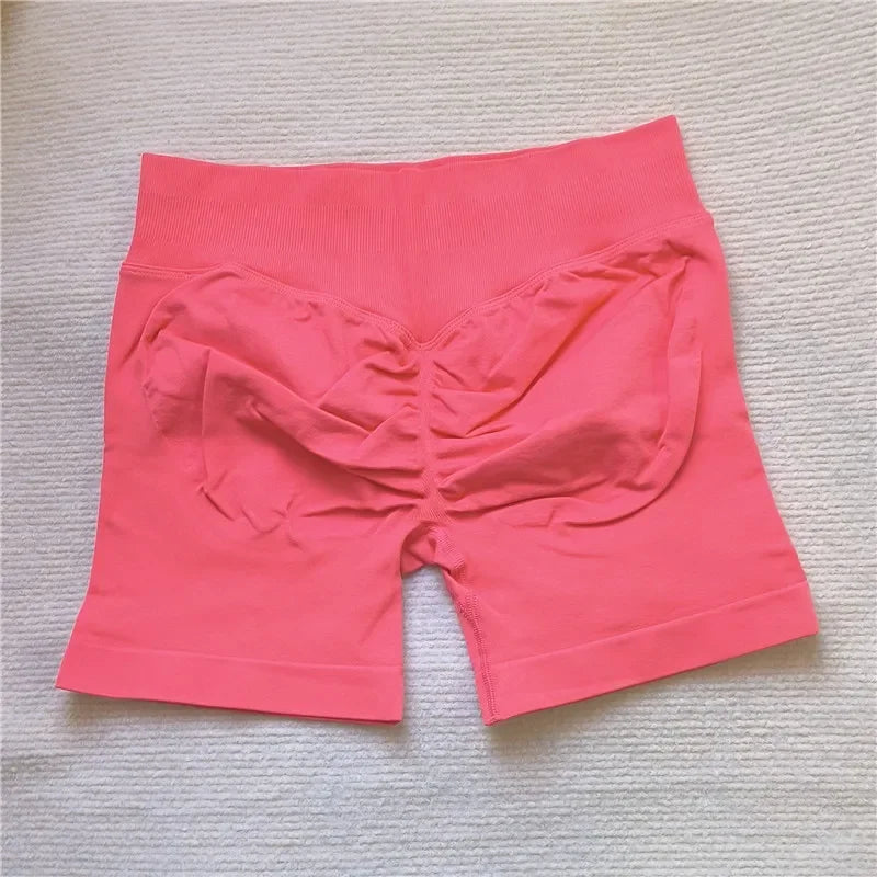 LEDP Seamless Gym Running Shorts For Women Biker Yoga Athleisure