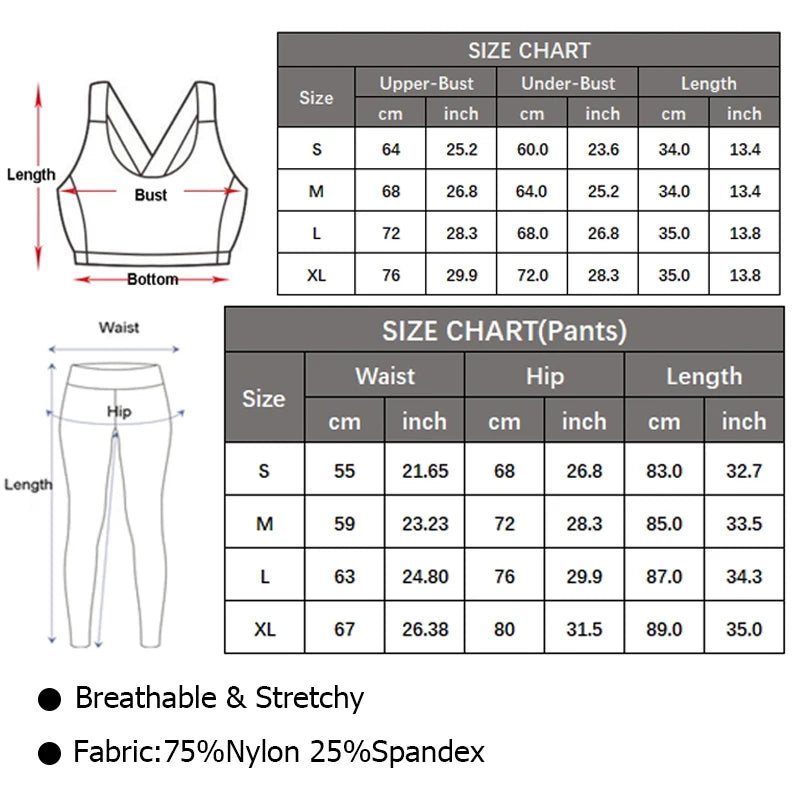 Two Piece Women's Fitness Yoga Set Quick Dry Breathable Sportswear