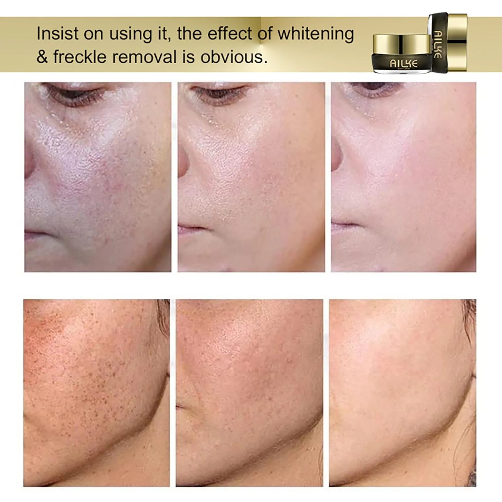 AILKE Whitening Face Cream With Collagen And Glutathione For All Skin Types