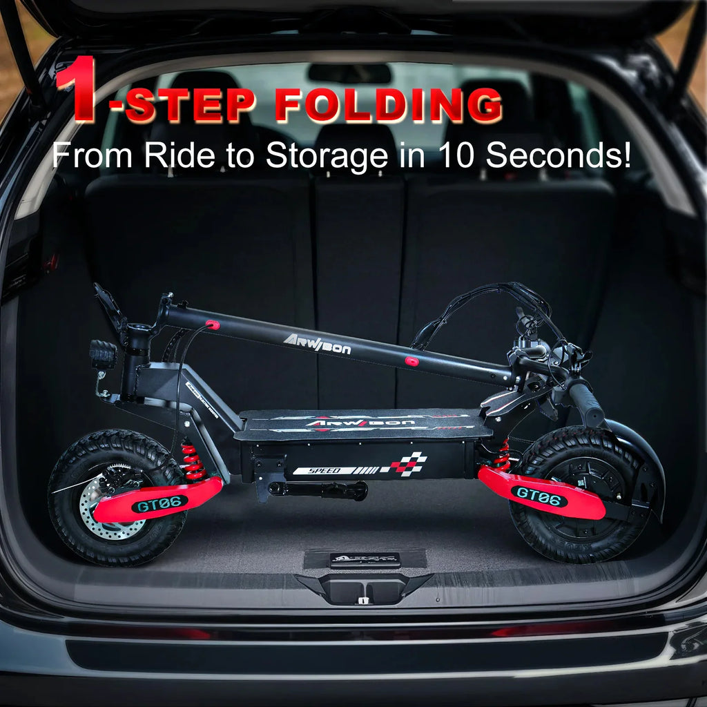 LELEKUAIC 1200W Electric Scooter for Adults With Dual Brakes