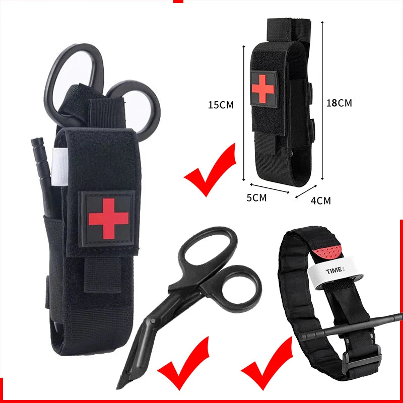 Outdoor Survival Tourniquet First Aid Belt for Camping Military Tactical Emergency Gear