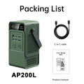 CTOLITY 200W Portable Power Station 192Wh Lifepo4