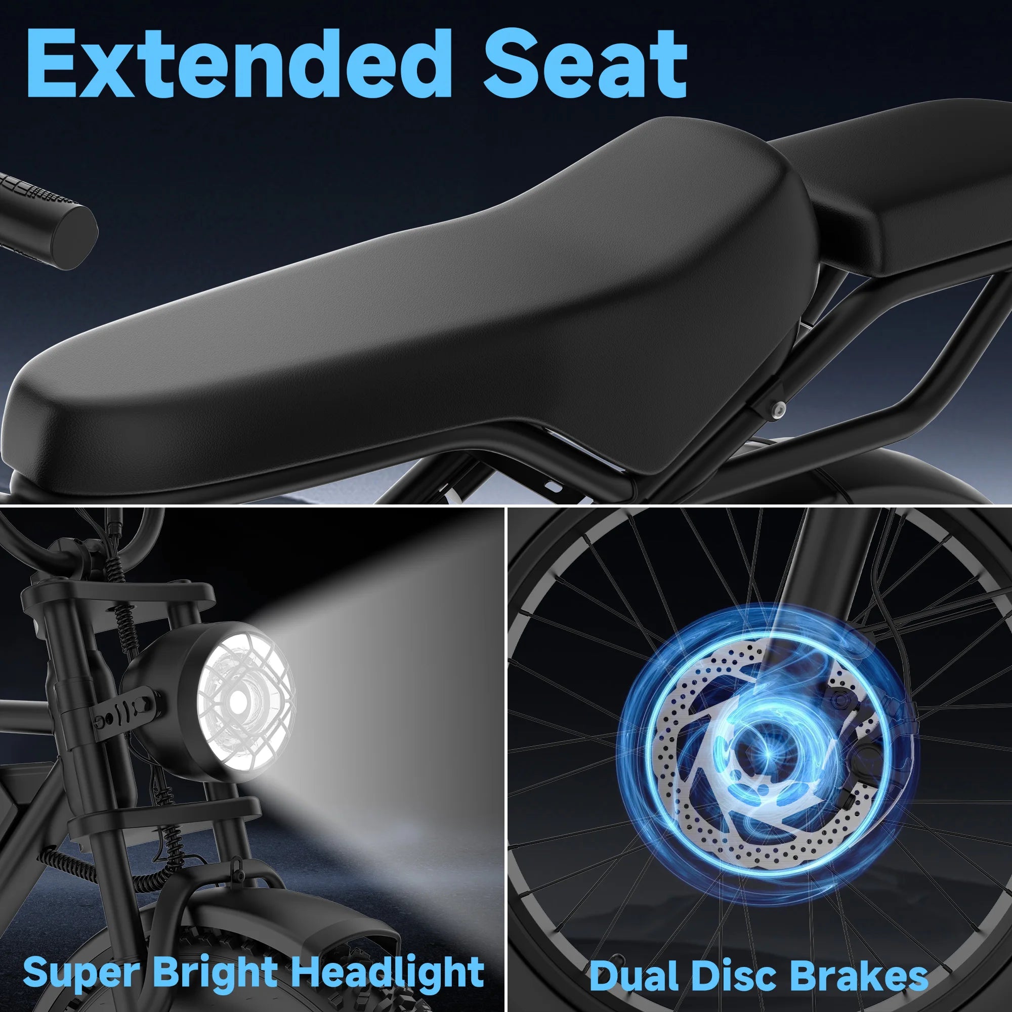 AOVOPRO AP20 Electric Scooter 1500W 48V 70 Mile Range