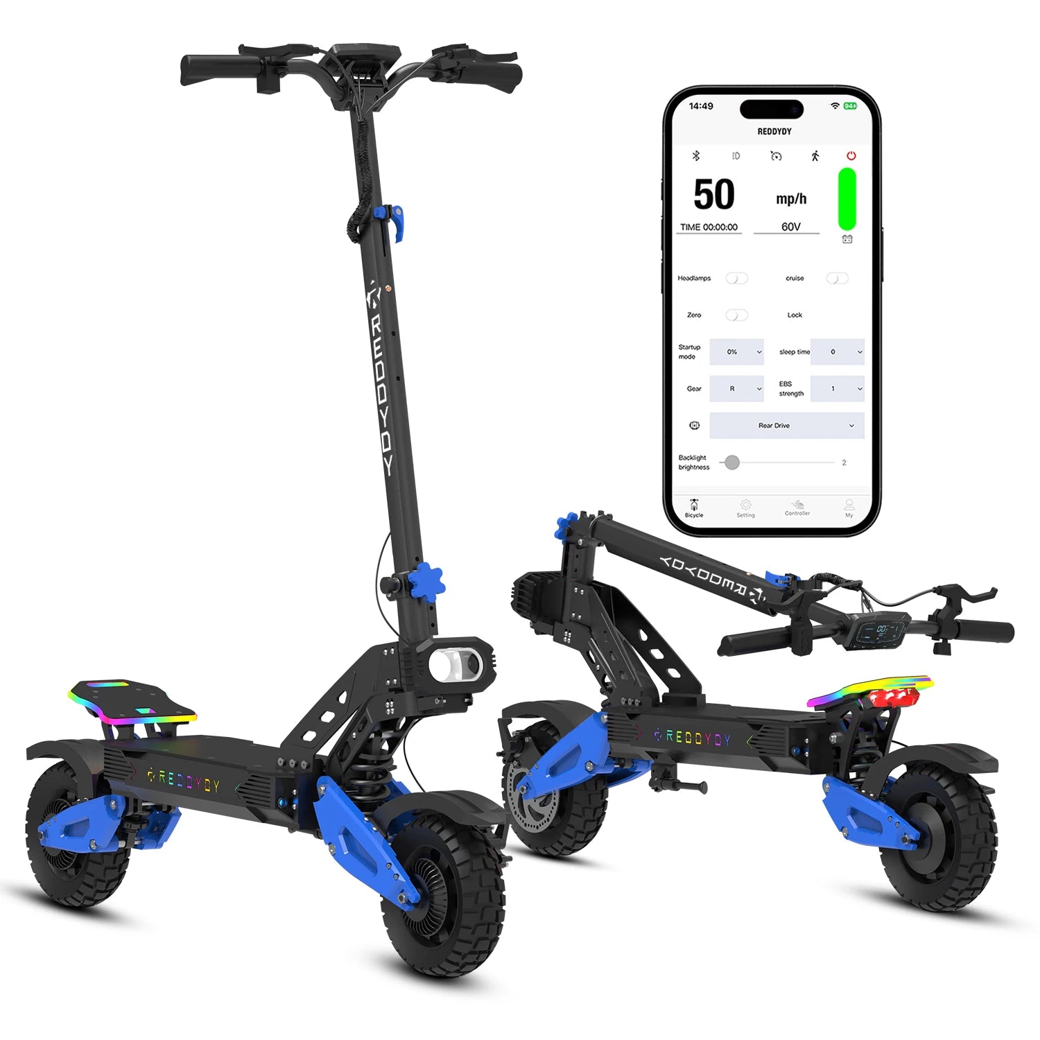 REDDYDY Electric Offroad Scooter 5000W Dual Motor