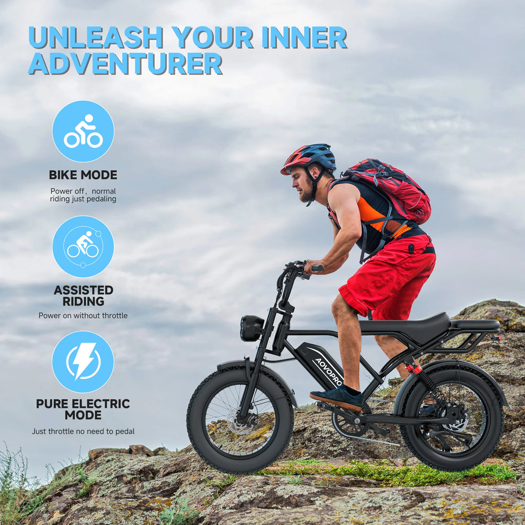 AOVOPRO AP20 Electric Scooter 1500W 48V 70 Mile Range