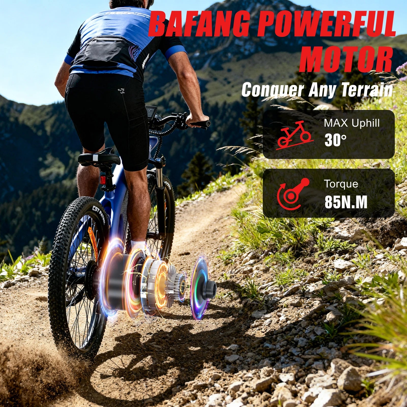 HUANCI Q5 Mountain Electric Bike 48V 20Ah Aluminum Frame