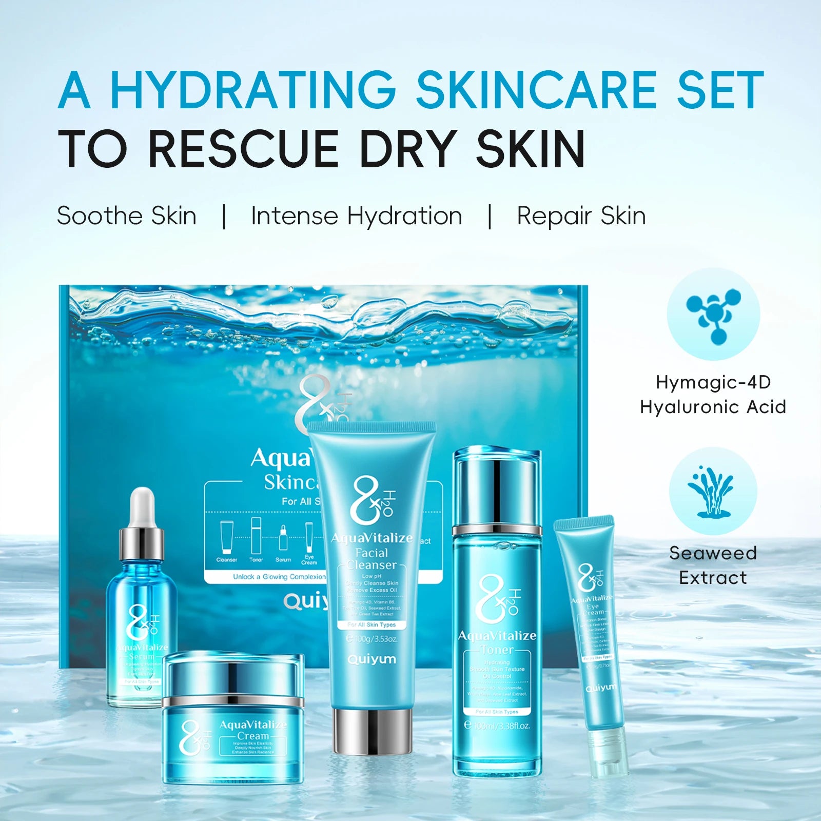 LAIKOU AquaVitalize Skincare Set For Deep Hydration