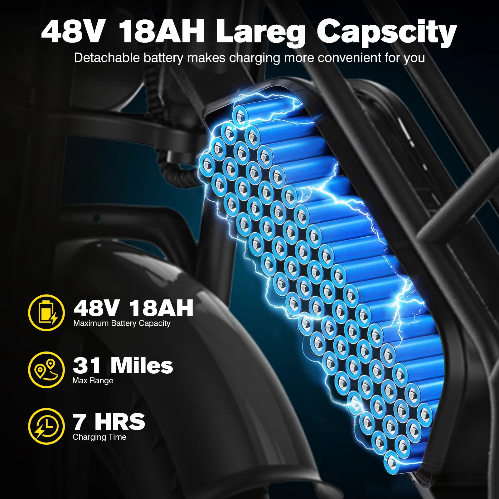 1500W G50 Electric Bike With Long Lasting 48V Battery