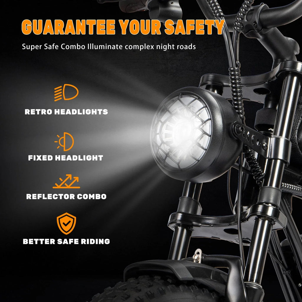 YVY K20 1500W Electric Bike for Adults Fat Tire Range