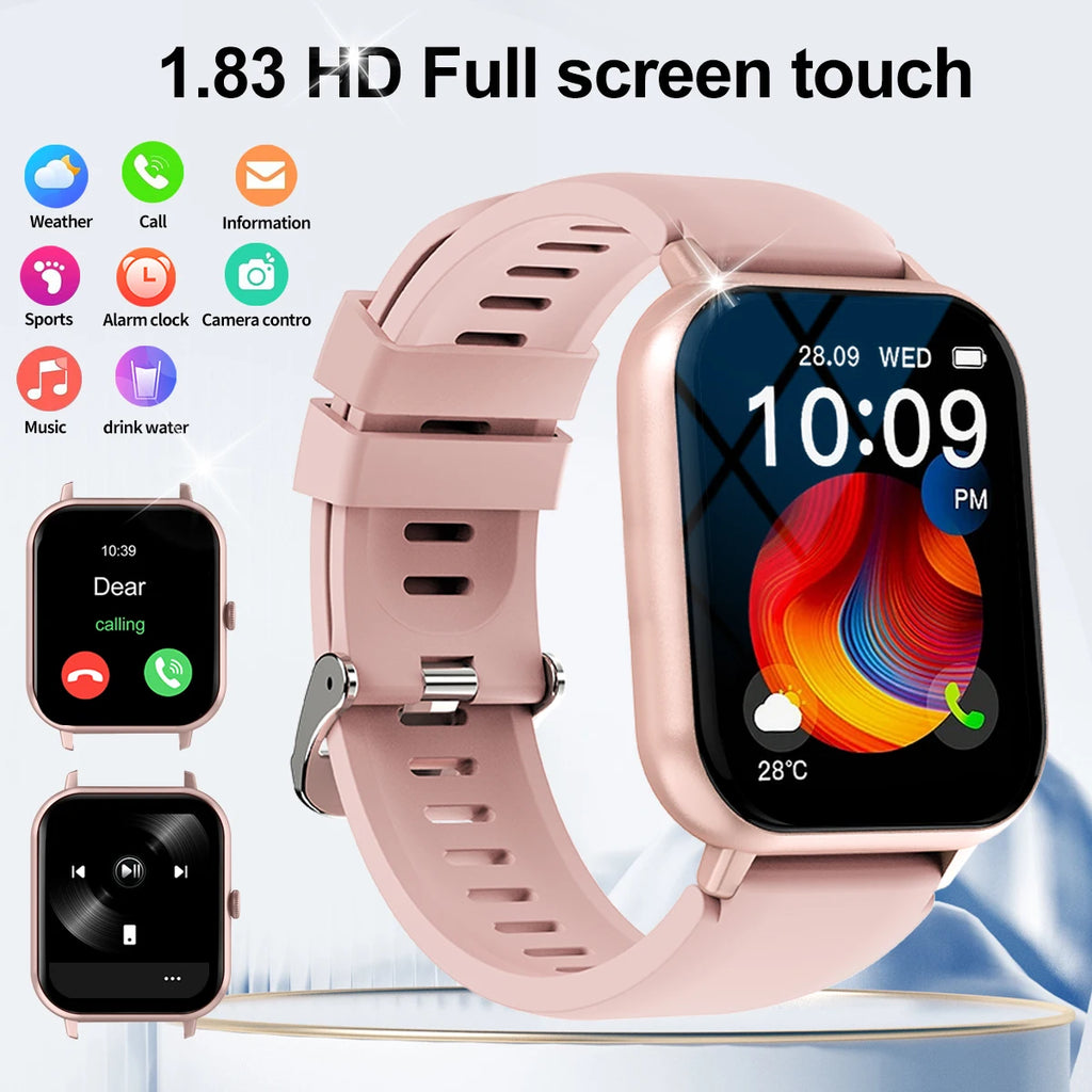 Smart Watch With Wireless Calling Music Messages Custom Watch Face