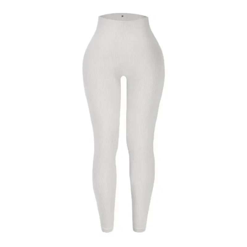 Seamless Knitted Yoga Pants For Women High Waisted Nylon Leggings