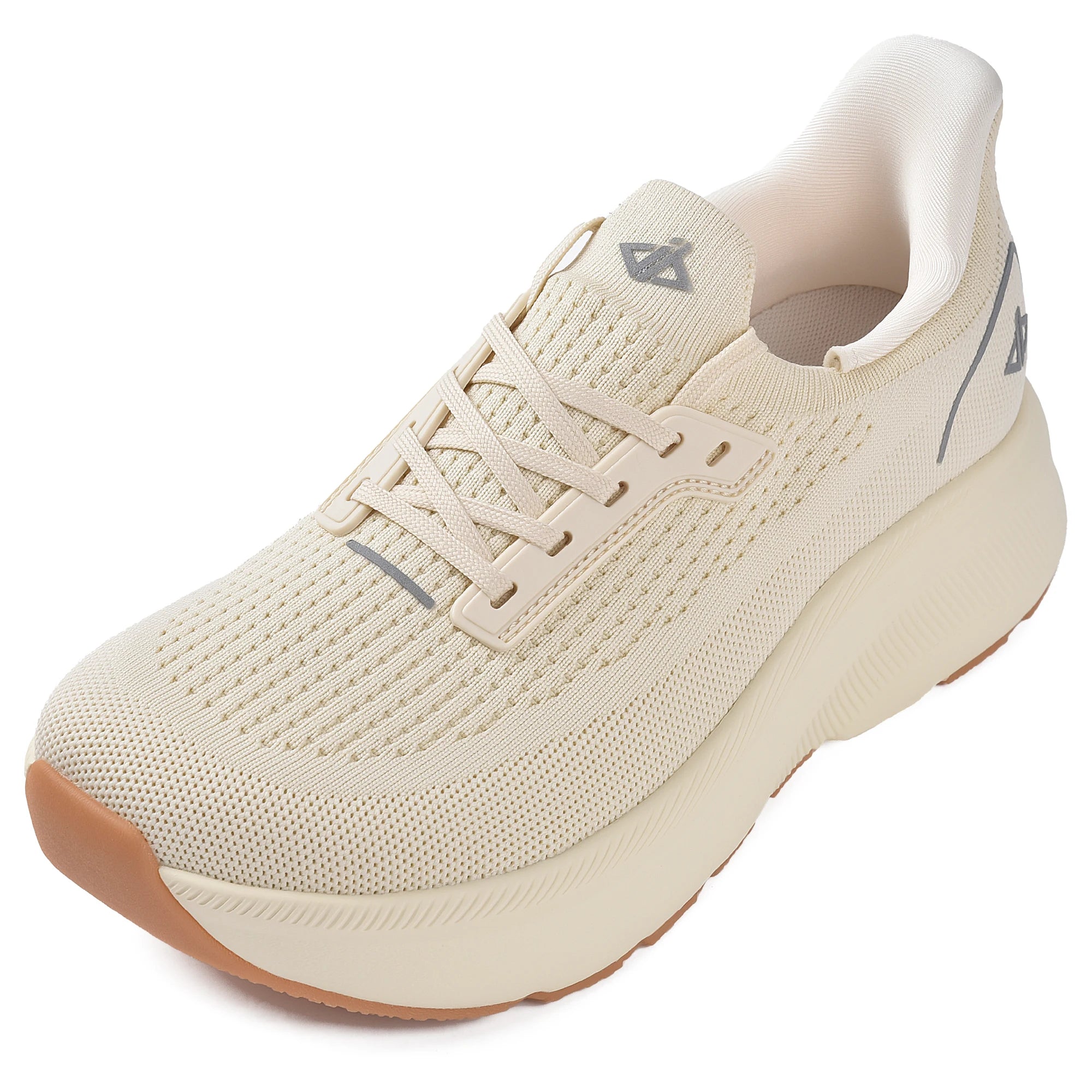 NONECN Womens Wide Toe Box Slip-On Sneakers With Arch Support