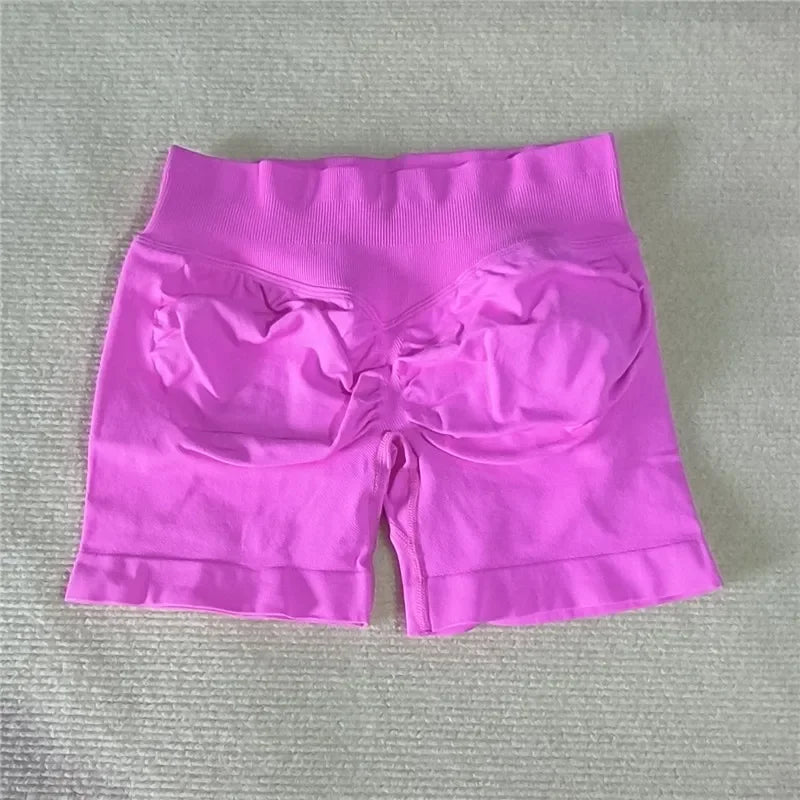 LEDP Seamless Gym Running Shorts For Women Biker Yoga Athleisure