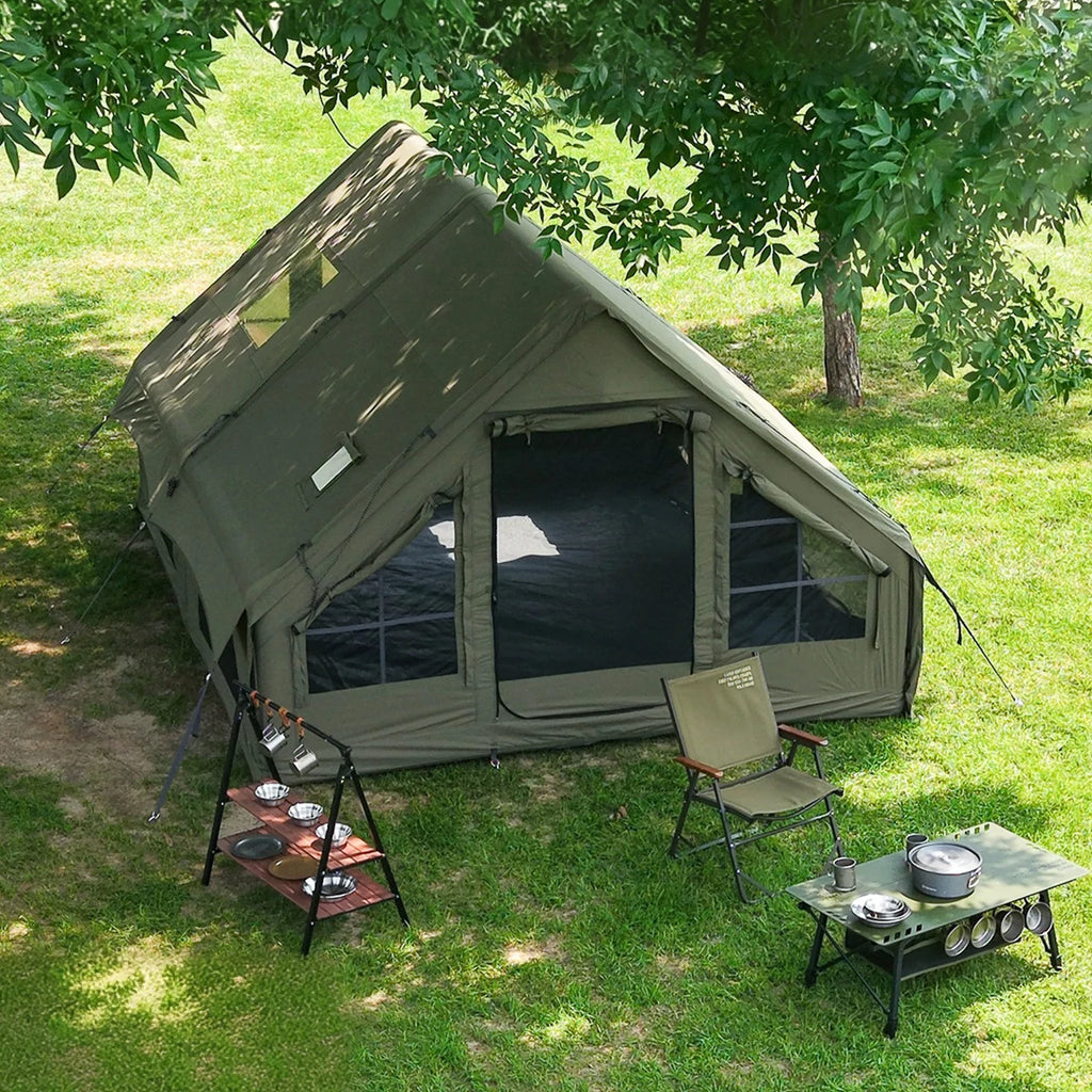 SENLEETO Waterproof Inflatable Camping Tent For Four Season Use