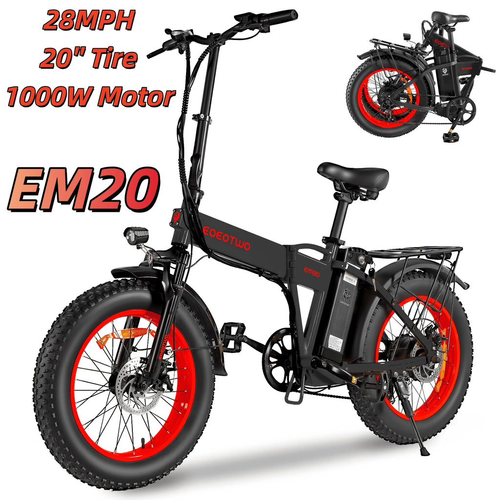 EOEOTWO 1500W Electric Fat Tire Mountain Ebike UL2849 48V 15Ah