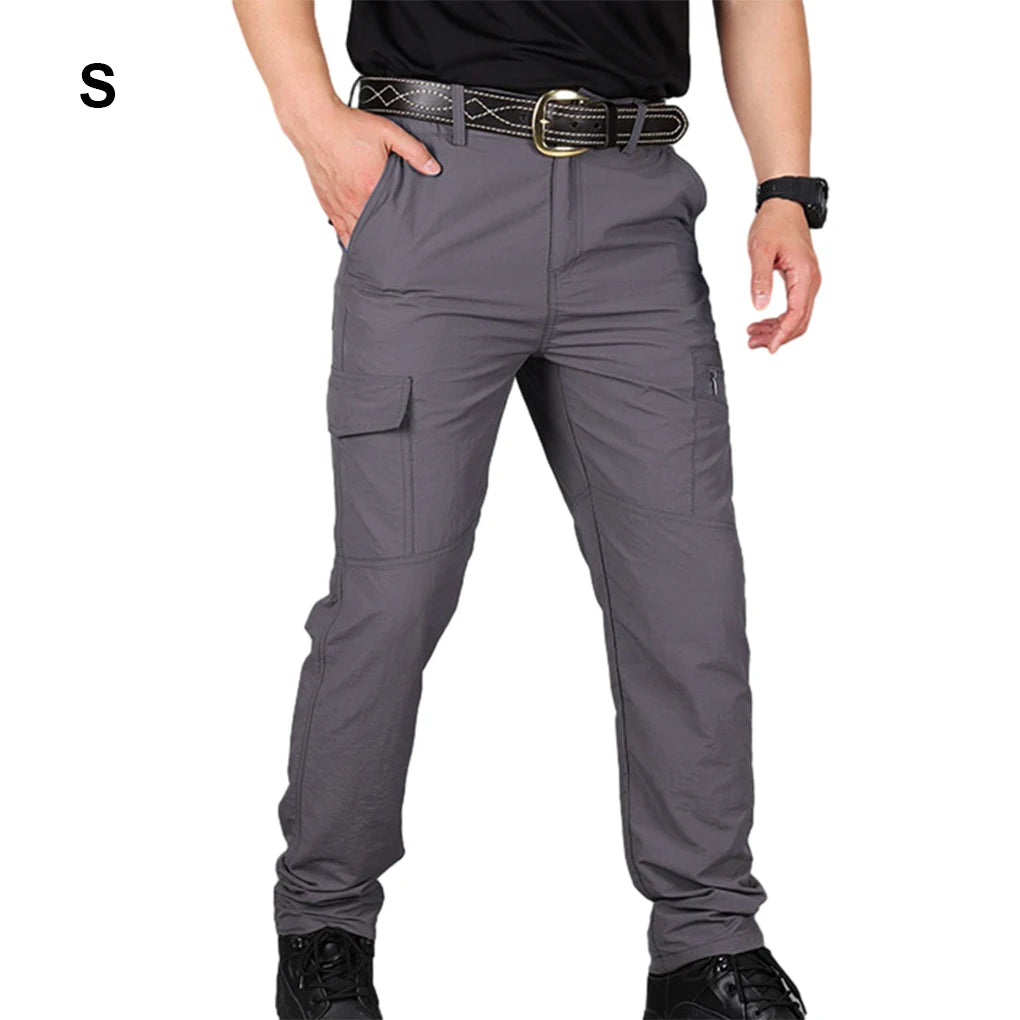 Multi-Pocket Men Cargo Pants Quick-Dry For Hiking And Camping